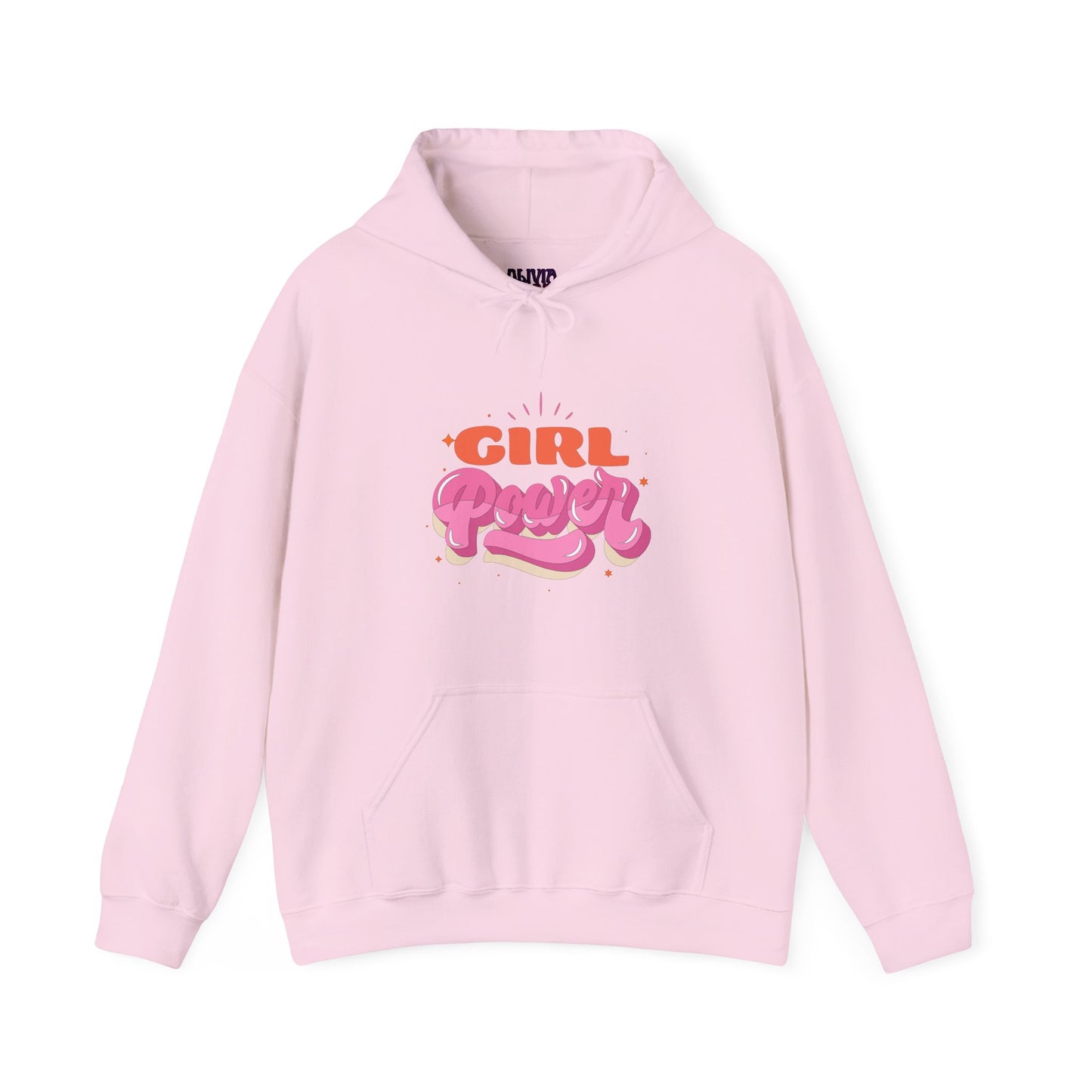 The Girl Power Hoodie in light pink showcases bold, vibrant lettering that celebrates empowerment. Its playful design radiates confidence, making it ideal for women's rights events. Presented beautifully against a plain white background, this hoodie symbolizes both strength and style.